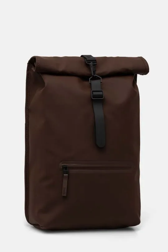 Rains backpack Rolltop Rucksack W3 brown color smooth 13320-23