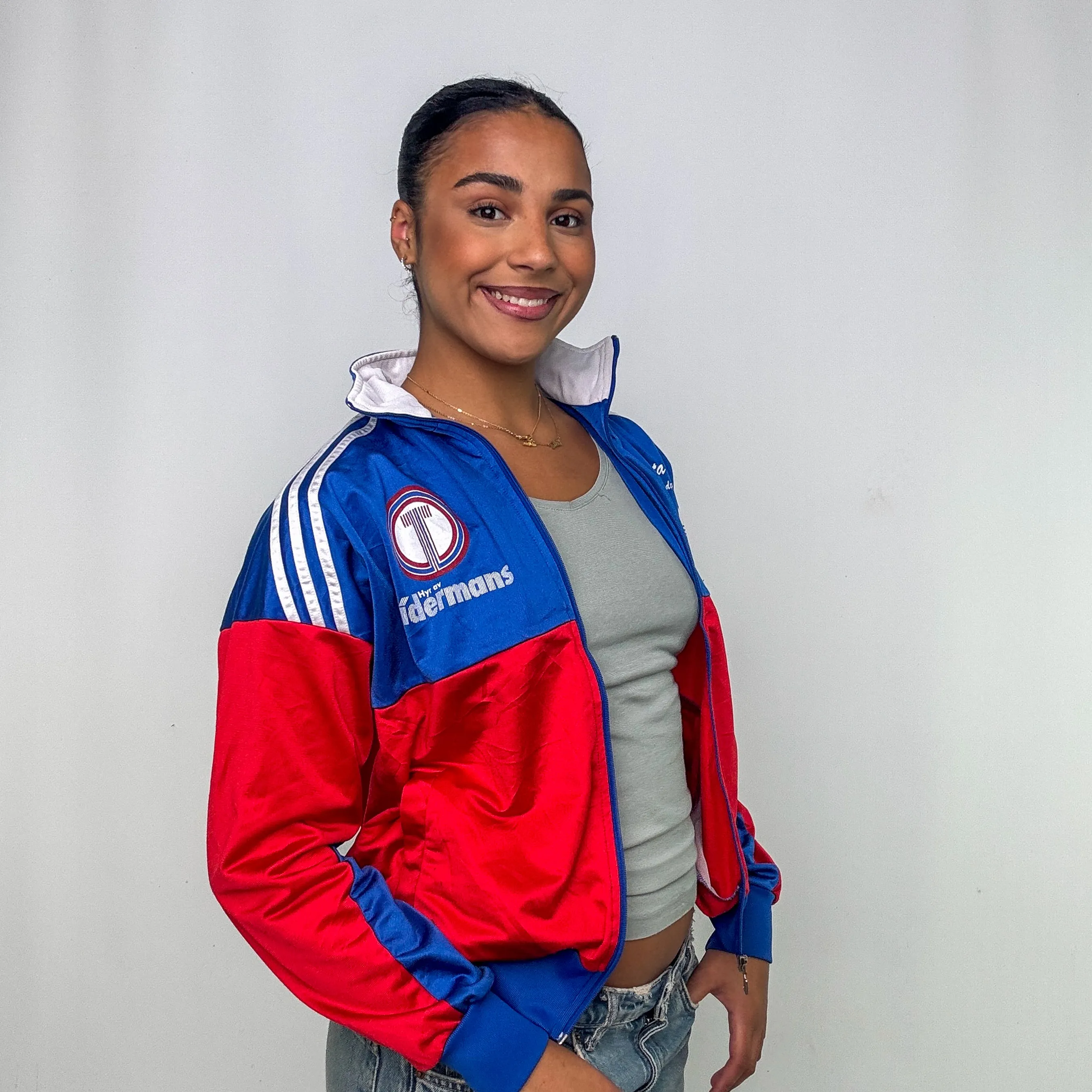 Red y2ks Adidas Track Jacket (S)