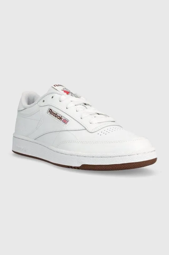 Reebok Classic leather sneakers Club C 85 white color