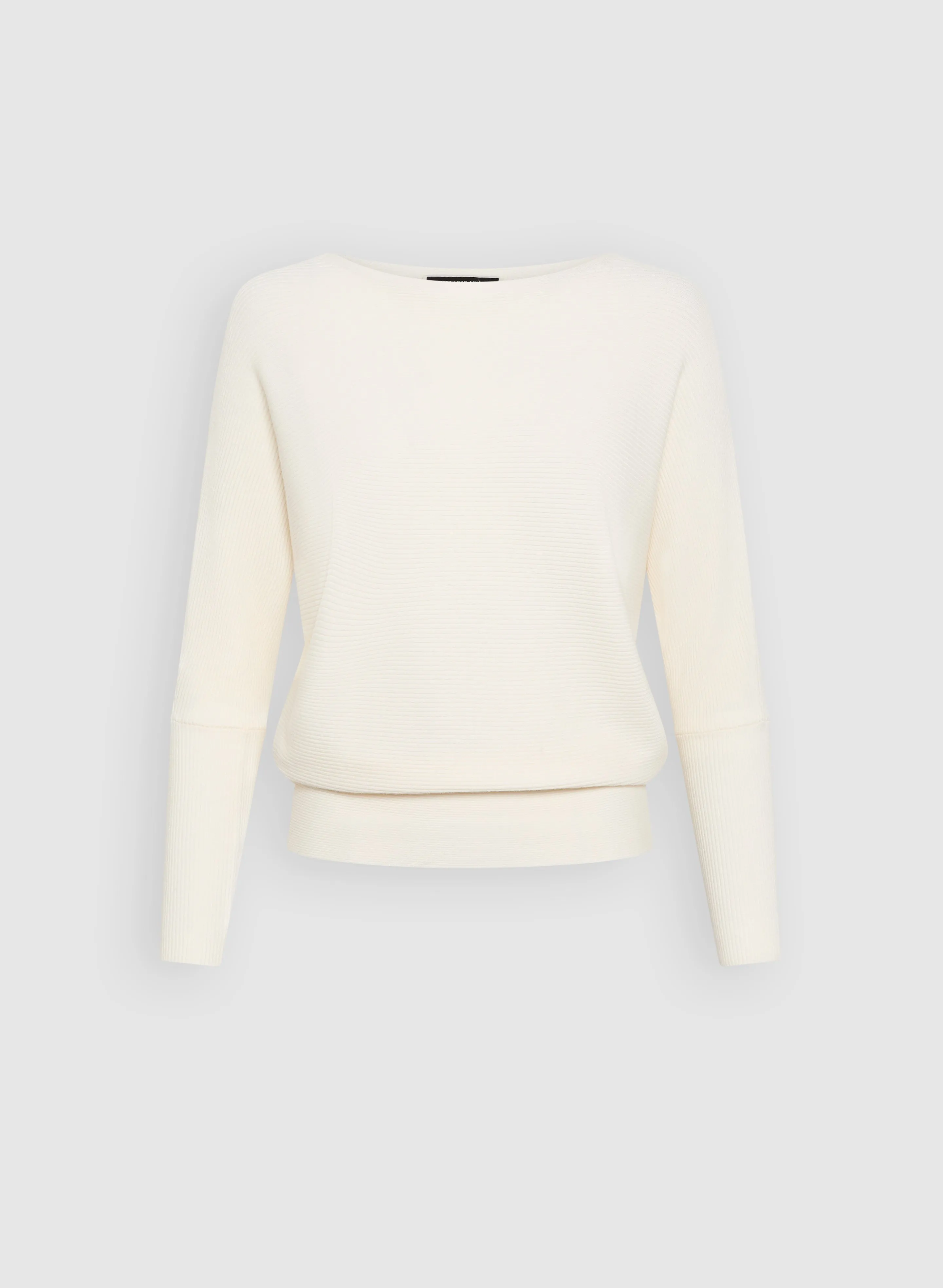 Ribbed Knit Dolman Sleeve Sweater