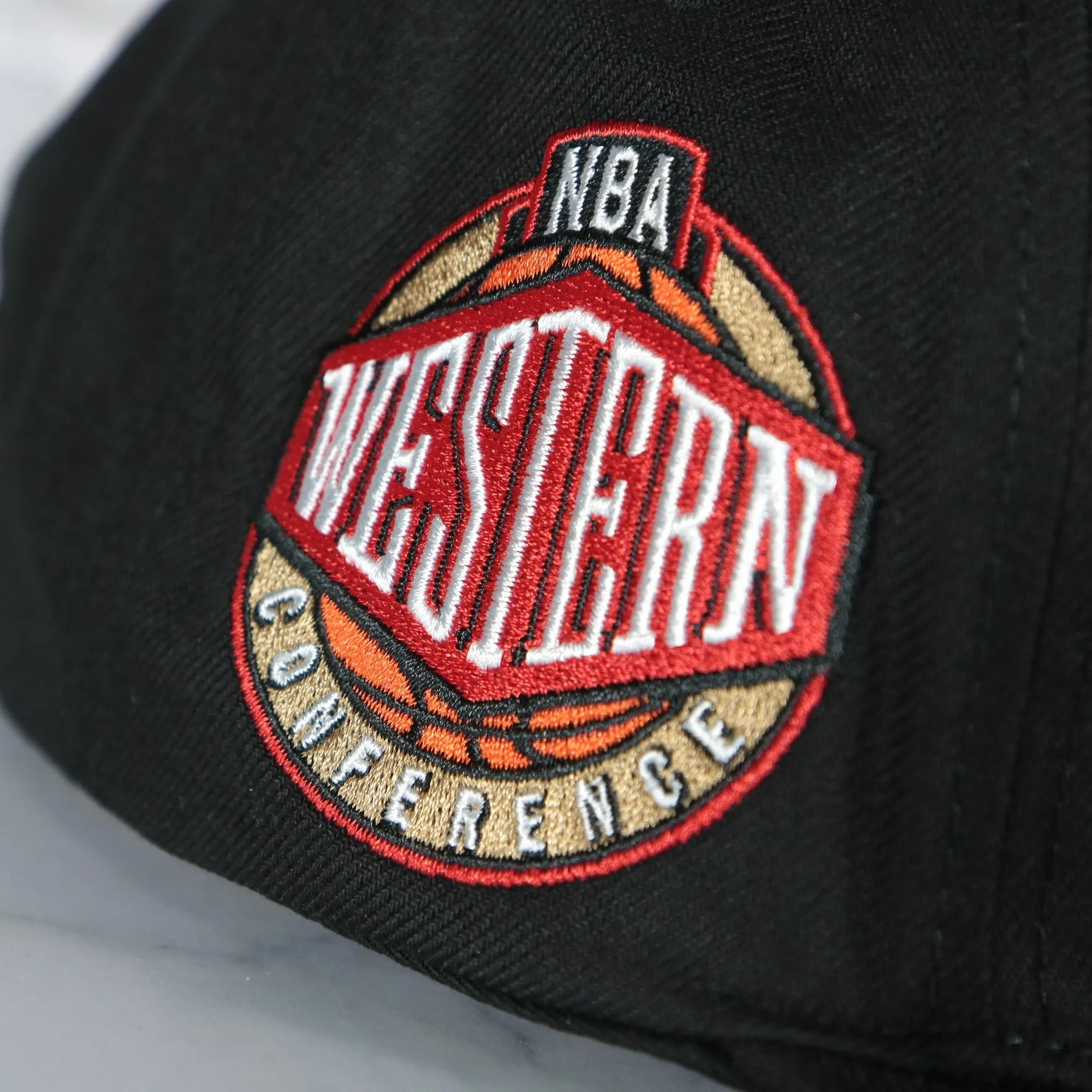 San Antonio Spurs Hardwood Classics Western Conference Side Patch Green Bottom | Black Snapback Hat