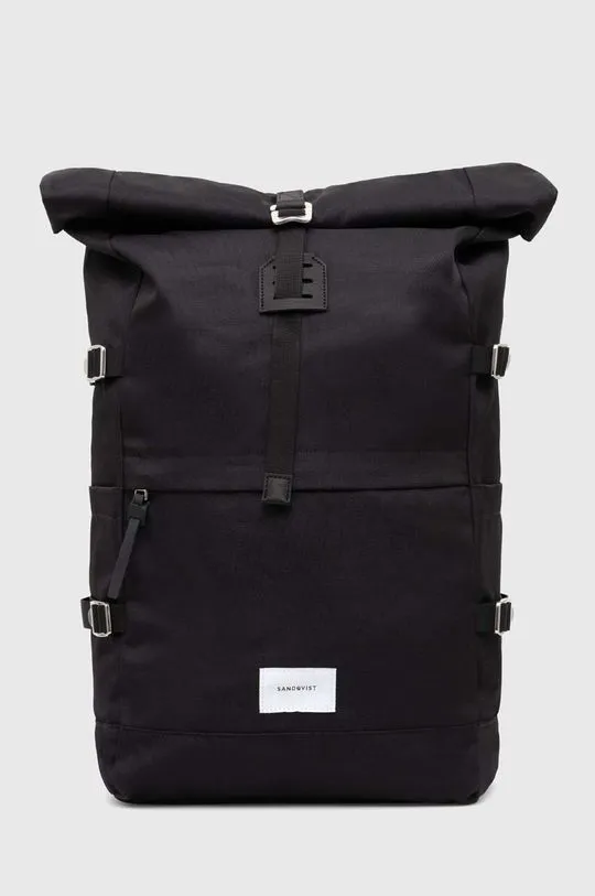 Sandqvist backpack Bernt black color SQA1039