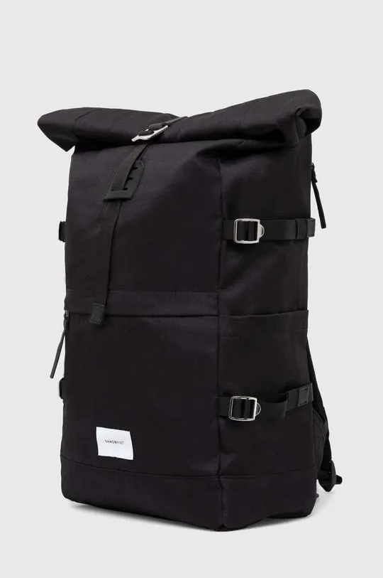 Sandqvist backpack Bernt black color SQA1039