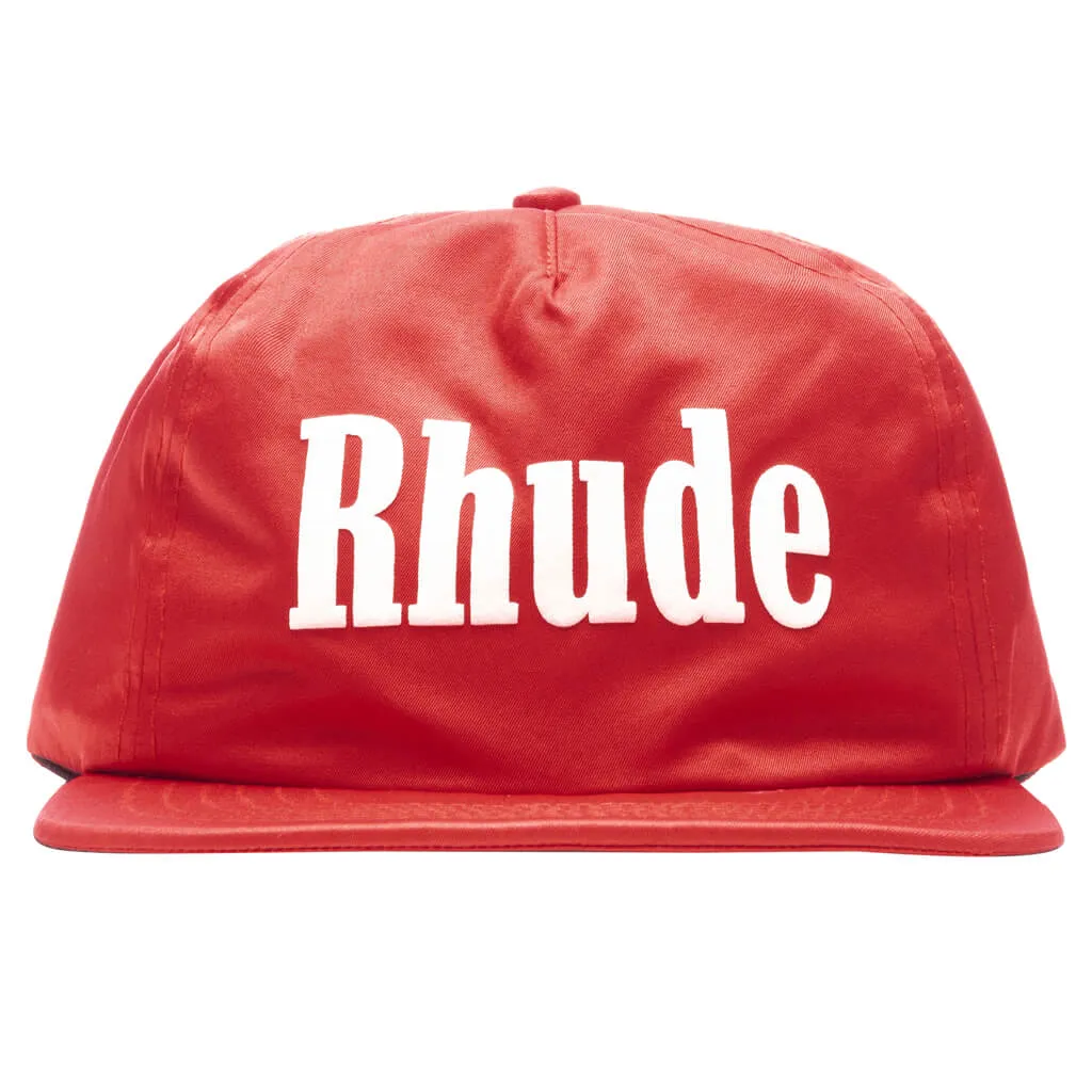 Satin Logo Hat - Red