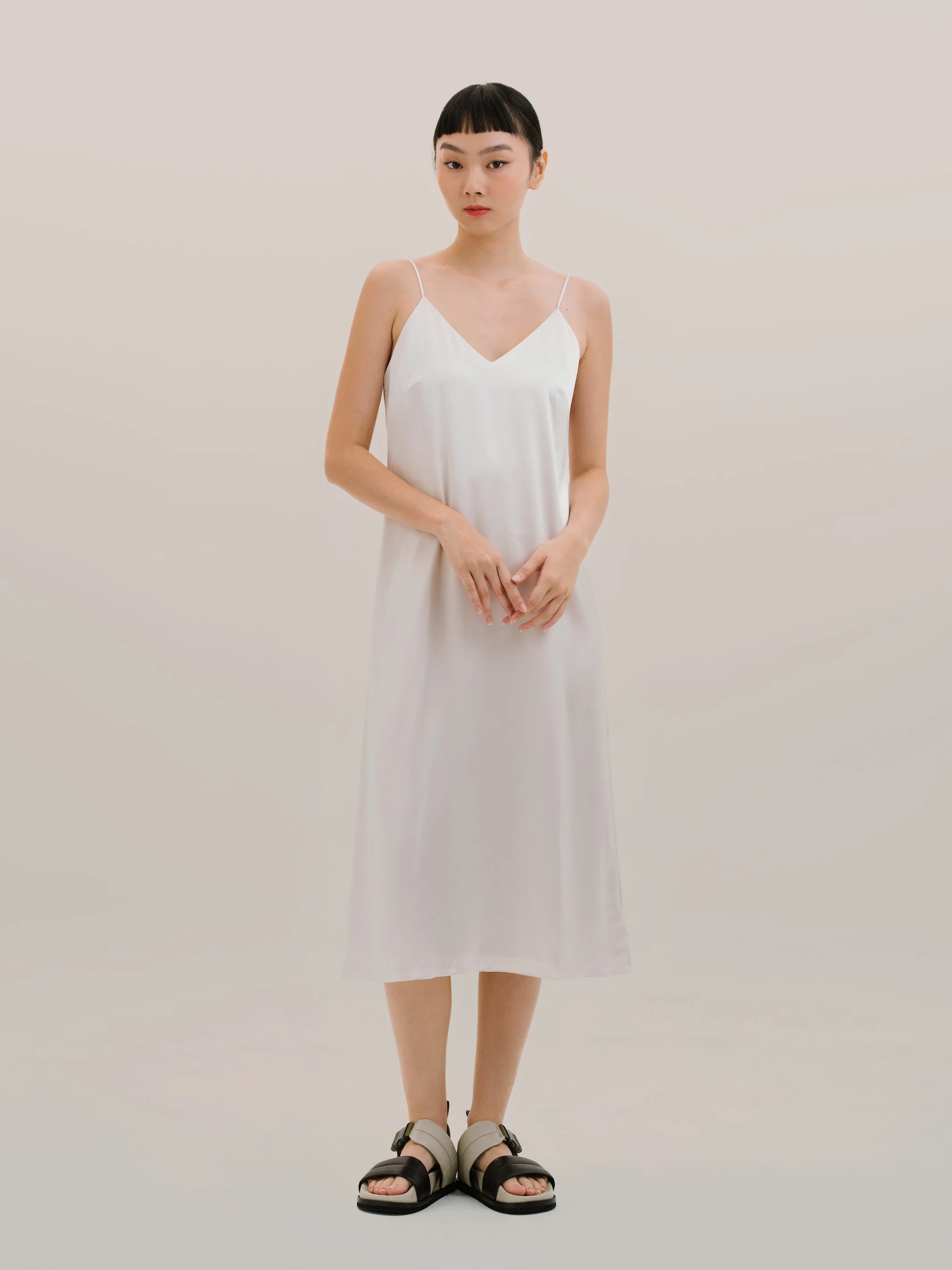 Slip Dress in Champagne