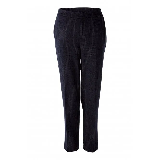 Soft Jersey Pin Stripe Tailored Ankle Length Trouser