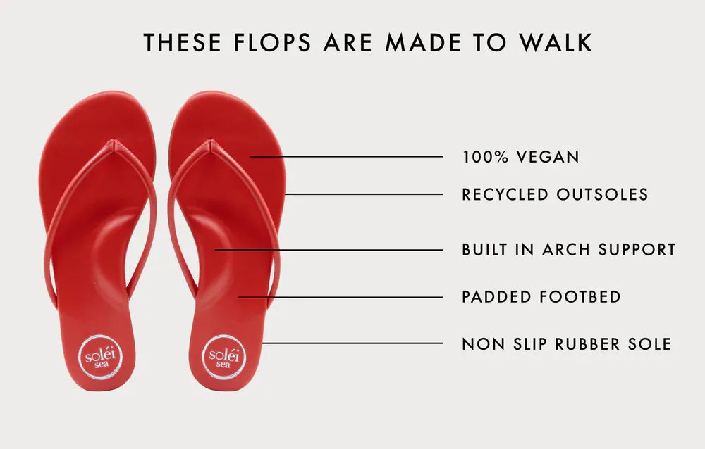 Soleil Sea Vivie Flip Flop  - (Bistro or Navagio)