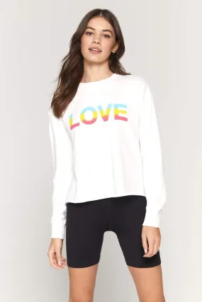 Spiritual Gangster Love Mazzy Pullover Sweatshirt in Stone