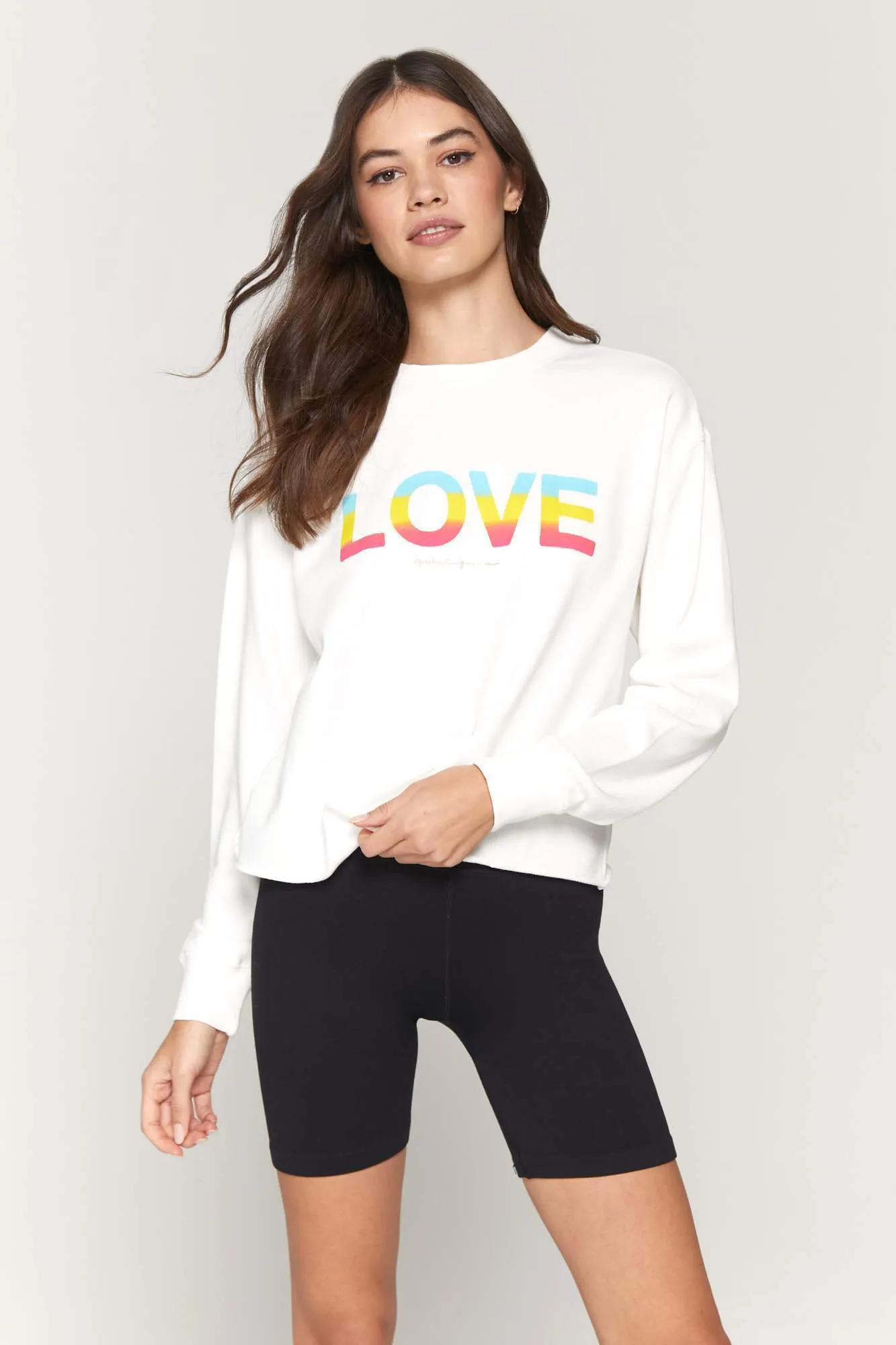 Spiritual Gangster Love Mazzy Pullover Sweatshirt in Stone