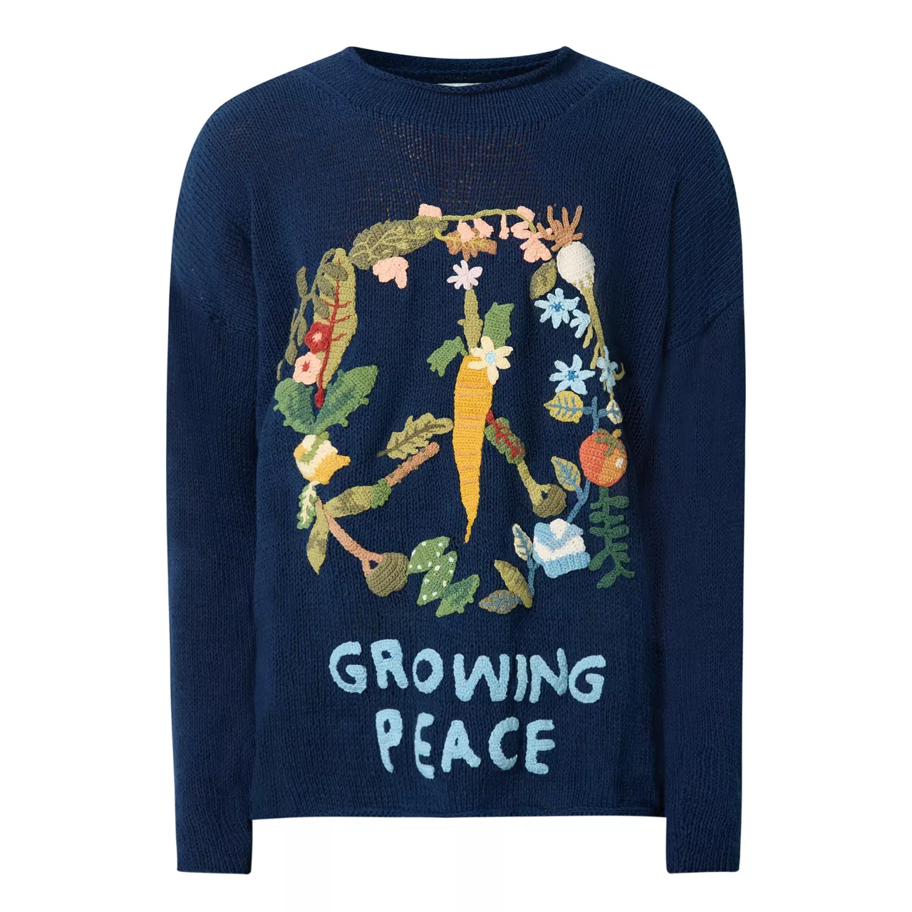 STORY MFG The Sustainable Edit Twinsun Knitted Sweater - Indigo