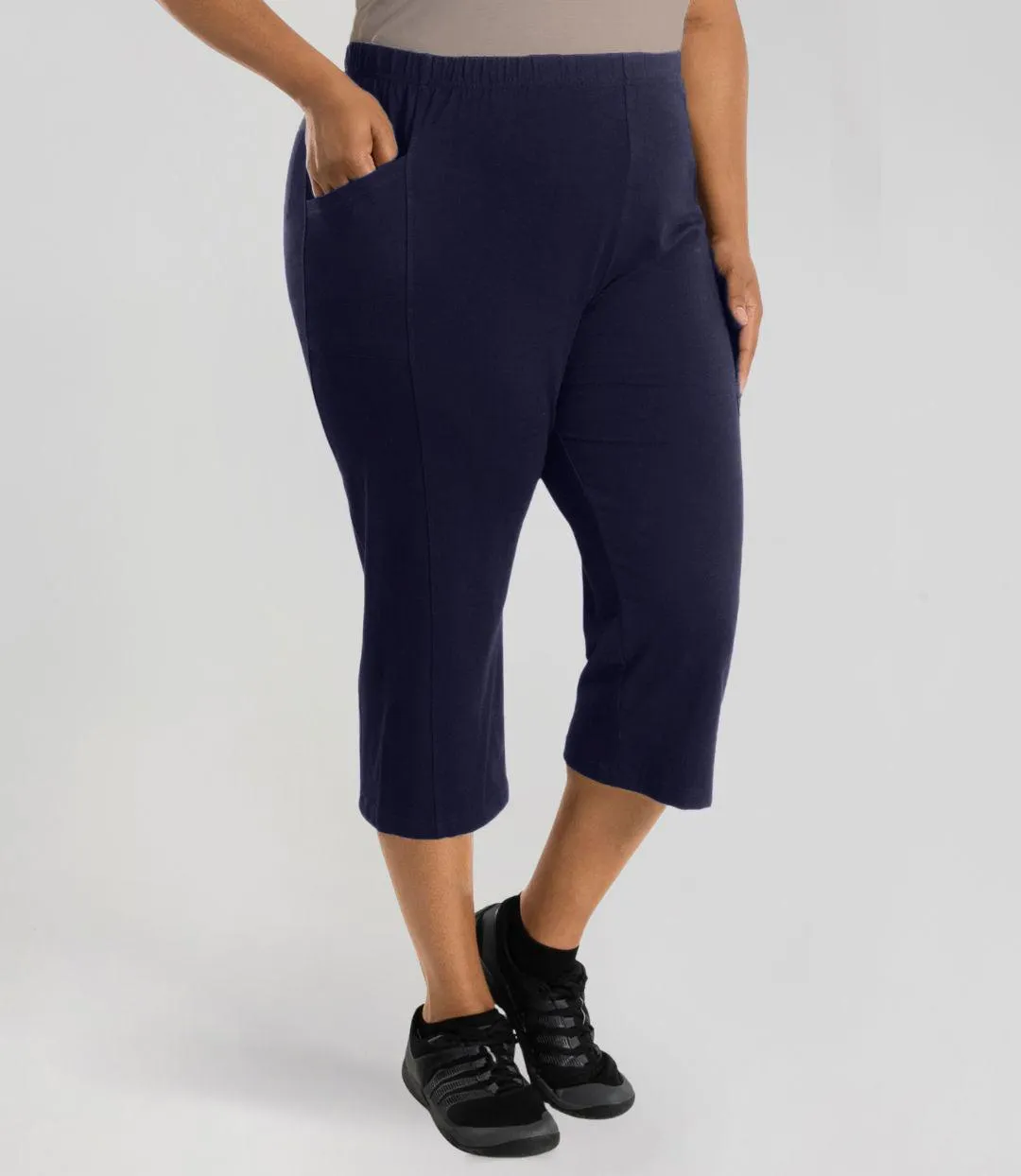Stretch Naturals Side Pocket Capri Classic Colors
