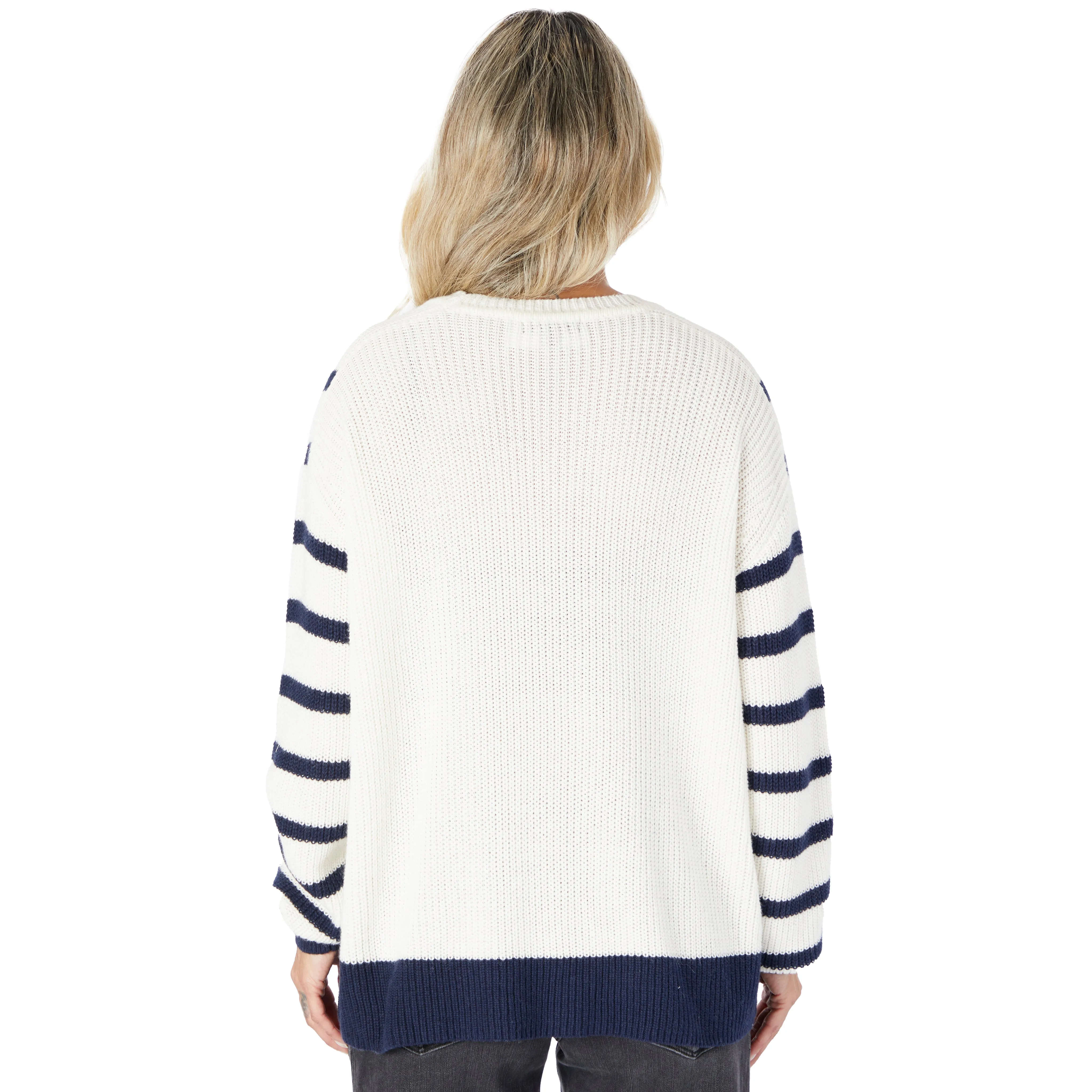 Stripe Sleeve Sweater