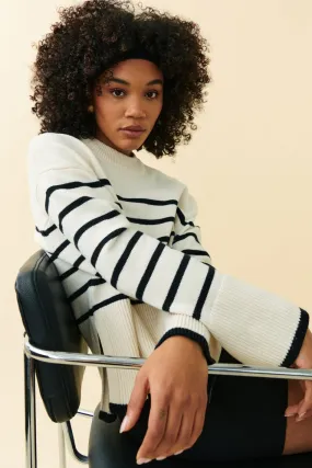 Striped knitted sweater