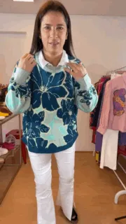 Sweater Tropical Azul