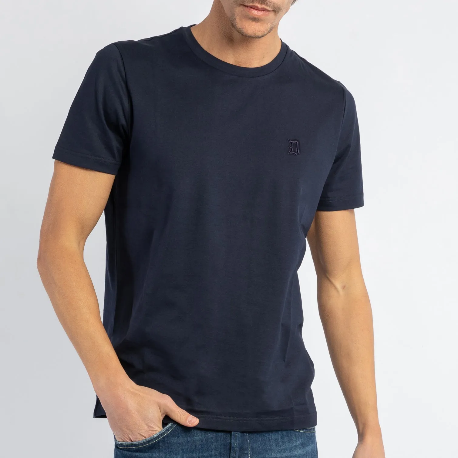 T-shirt regular in jersey con ricamo