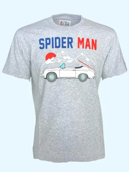 T-SHIRT UOMO GRIGIA SPIDER MAN