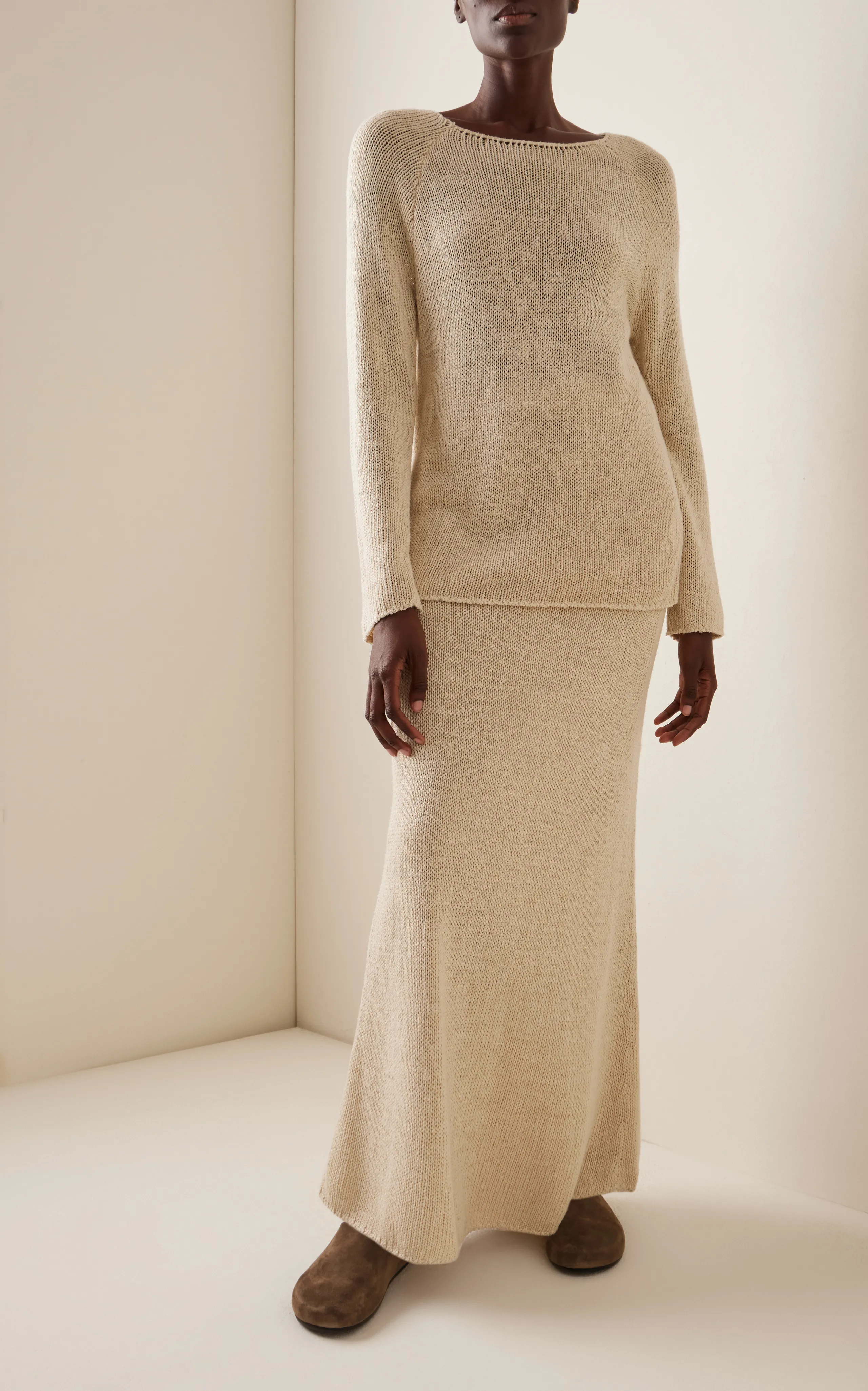 The Row Fausto Knit Silk Sweater