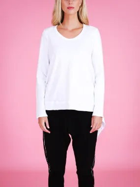 The Willow Long Sleeve Tee - White