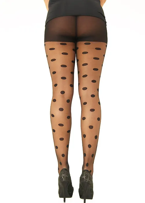 Tiffany Quinn Sheer Penny Spot Tights ()