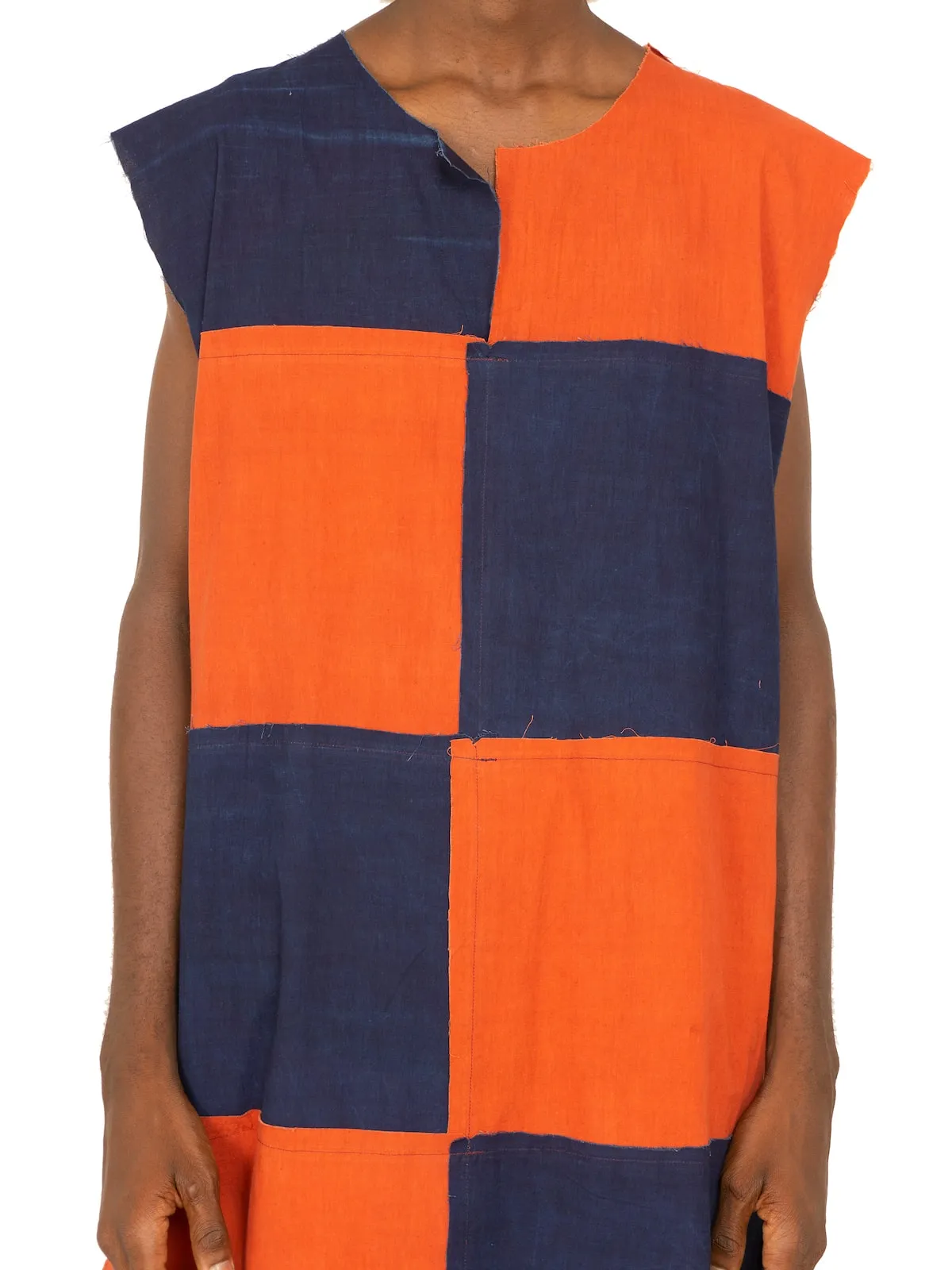 TIU x IAMISIGO Red & Indigo Tunic Dress