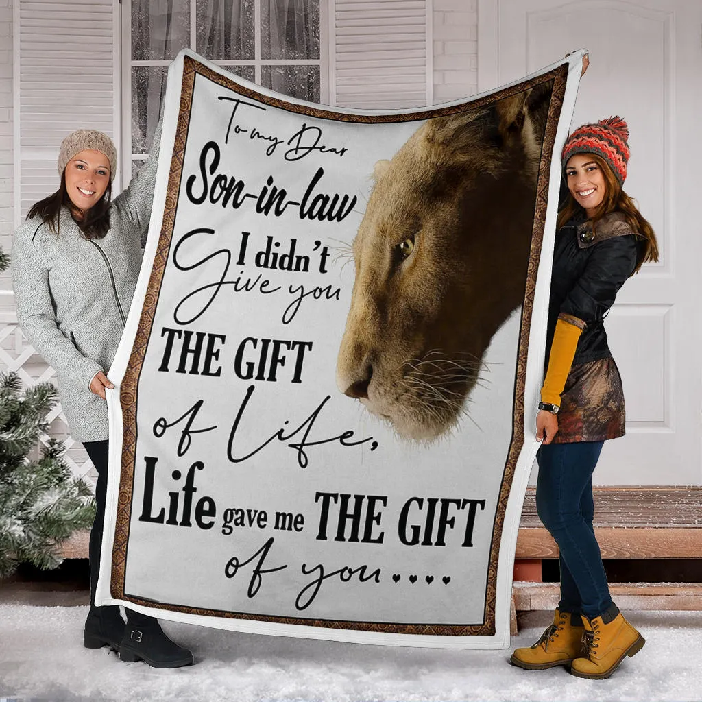 To My Dear Son In Law Premium Blanket
