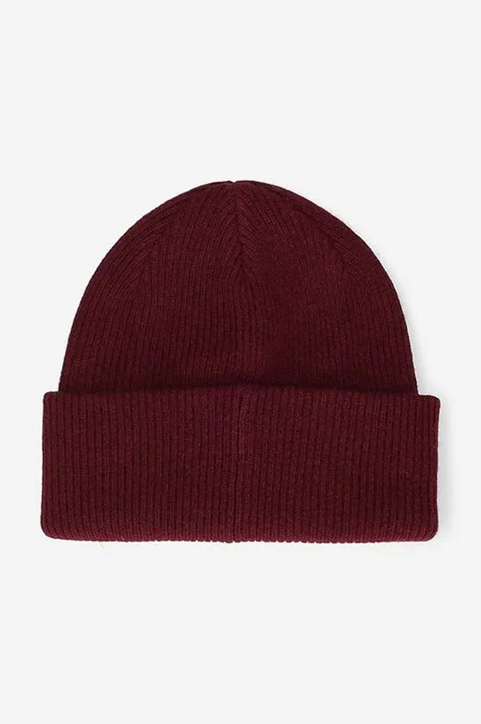 Wood Wood wool beanie Mande red color