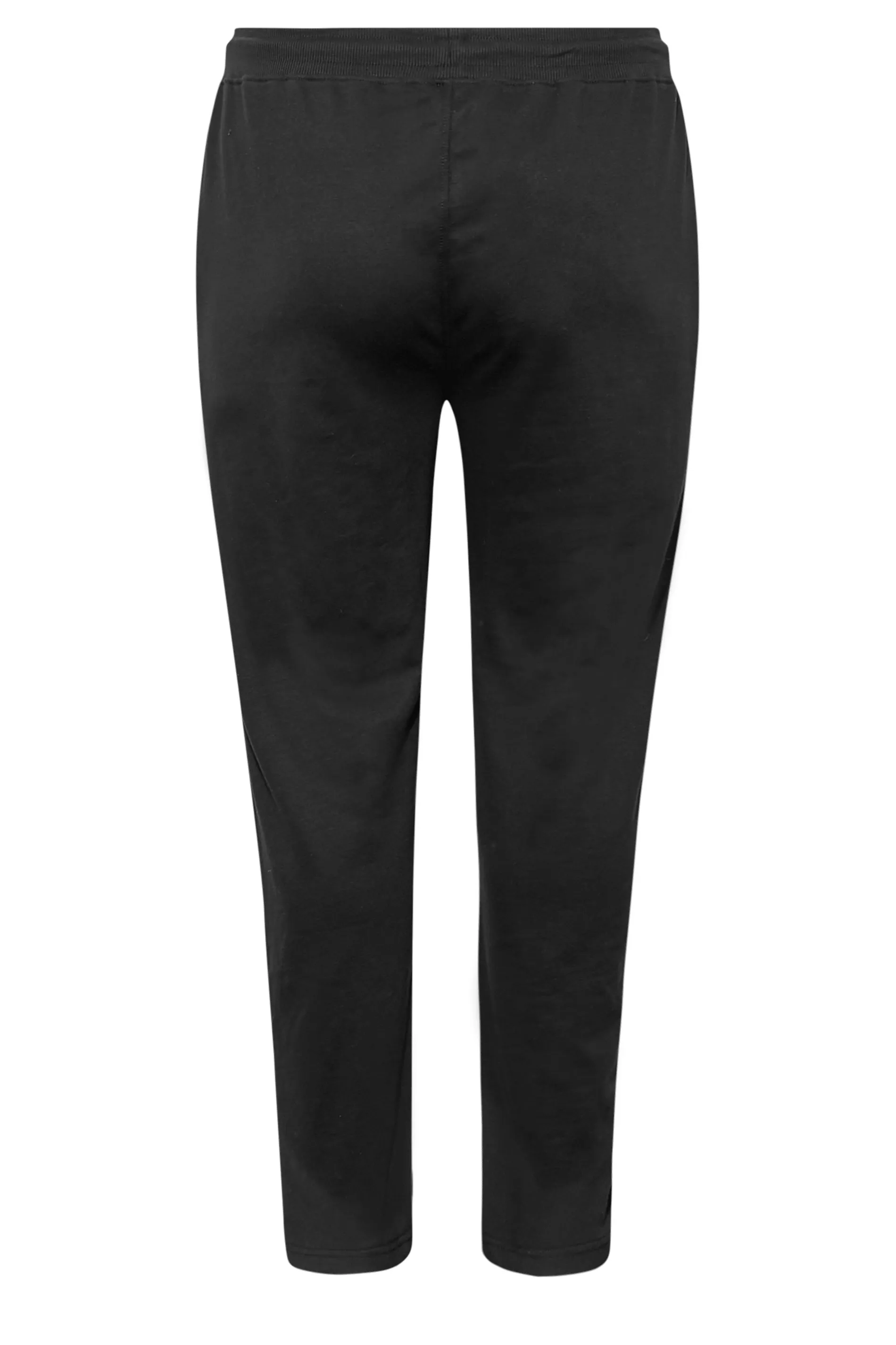 YOURS Curve Black Straight Leg Stretch Joggers