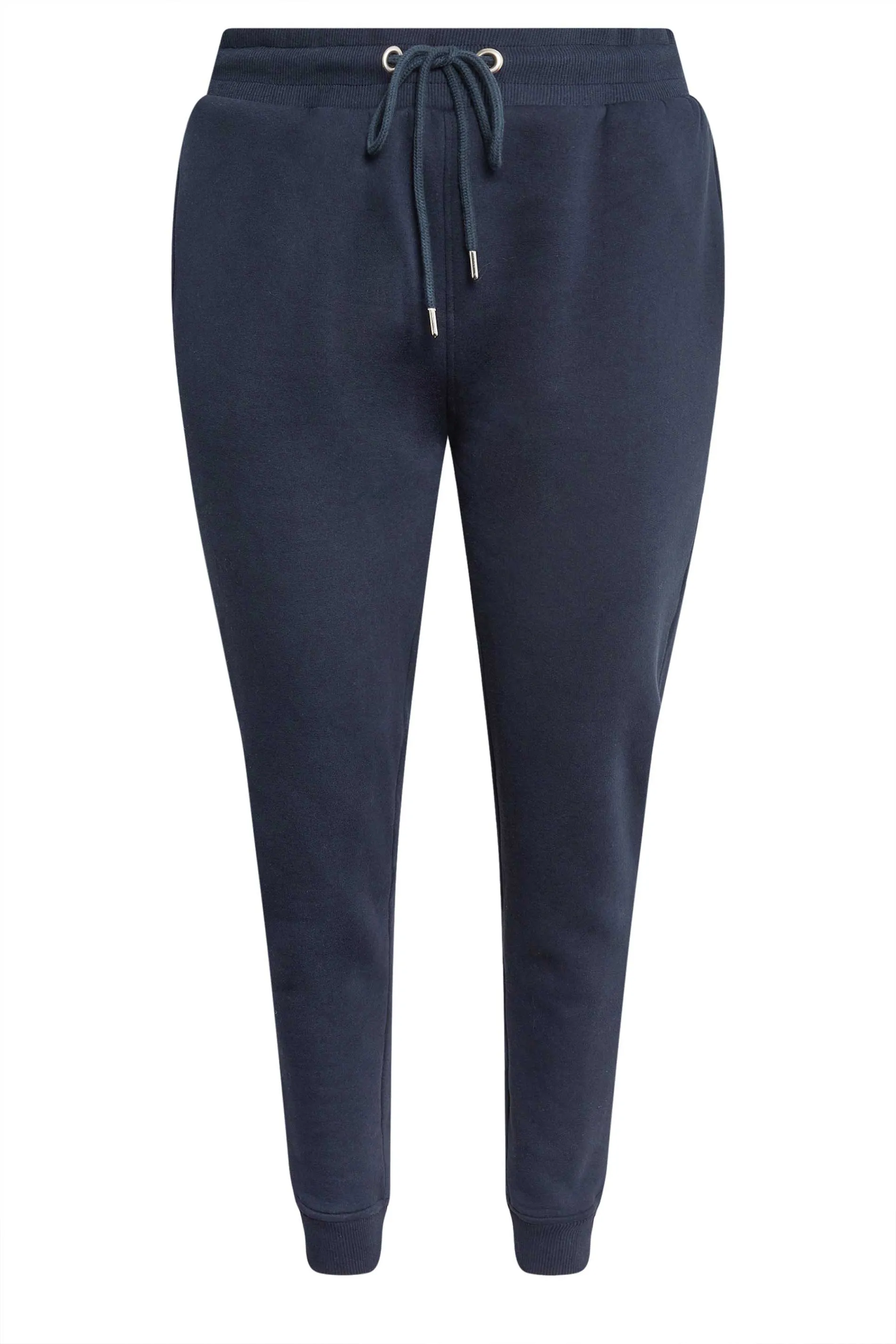 YOURS Curve Navy Blue Cuffed Stretch Joggers